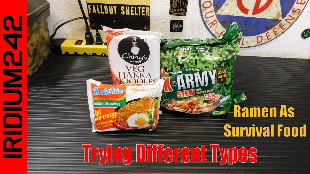 Ramen As Survival Food : Trying Different Types