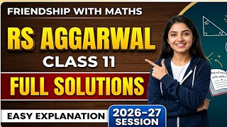 Complex Numbers Class-11th Maths RS Aggarwal 2026 Full Solutions