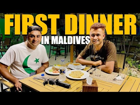 First Dinner in Maldives