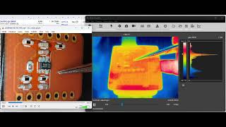 Solder Paste Reflow with Thermal Camera View