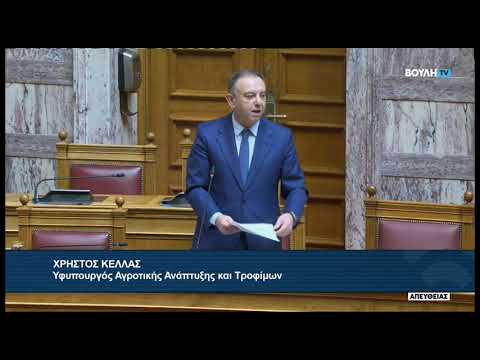 Απάντηση ΥφΑΑΤ Χρ. Κέλλα στους βουλευτές του ΚΚΕ Μ. Κομνηνάκα και του ΣΥΡΙΖΑ Β, Κόκκαλη 20/03/26