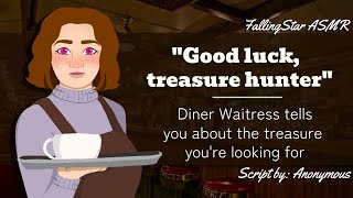 [F4A] A Waitress Helps You on Your Quest for Treasure | ASMR Roleplay