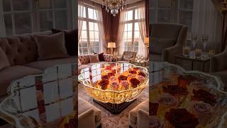 DIY Epoxy Resin Rose Table 🌹✨ | Romantic Crystal Flower Design #shorts #diy #resinart #homedecor