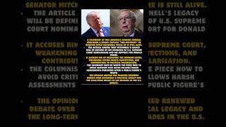 Mitch McConnell's 'Pre-Obituary' Sparks Nationwide Political Debate