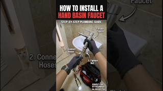 Replacing and installing a hand basin faucet 🔧🚰