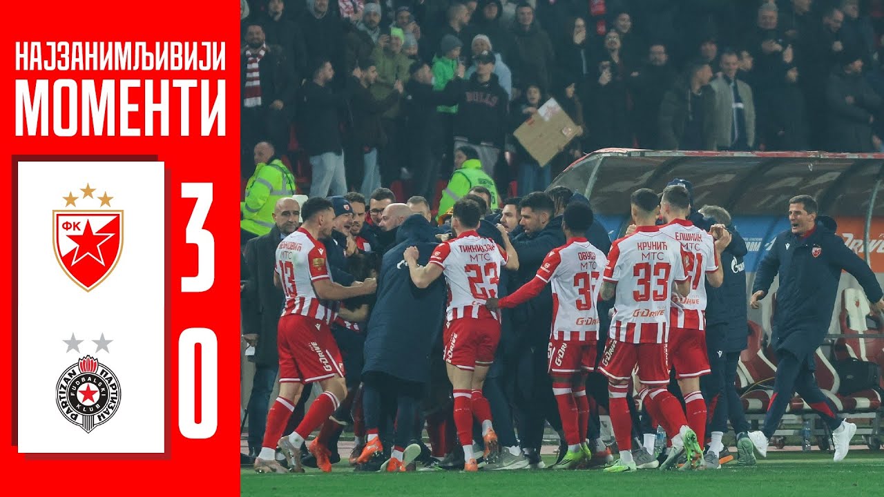 Црвена звезда - Партизан 3:0, најбољи моменти