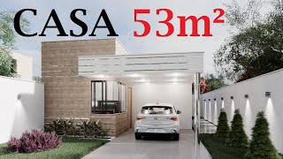 SMALL HOUSE OF 53 M² GROUND FLOOR HOUSE IN T FORMAT