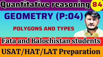 LEC:84 GEOMETRY (P:04) POLYGONS AND ITS TYPES FOR HEC FATA BALOCHISTAN TEST 2025 BY NK ACADEMY