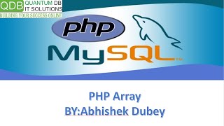 ARRAY IN PHP | AMD ITS'STYPES