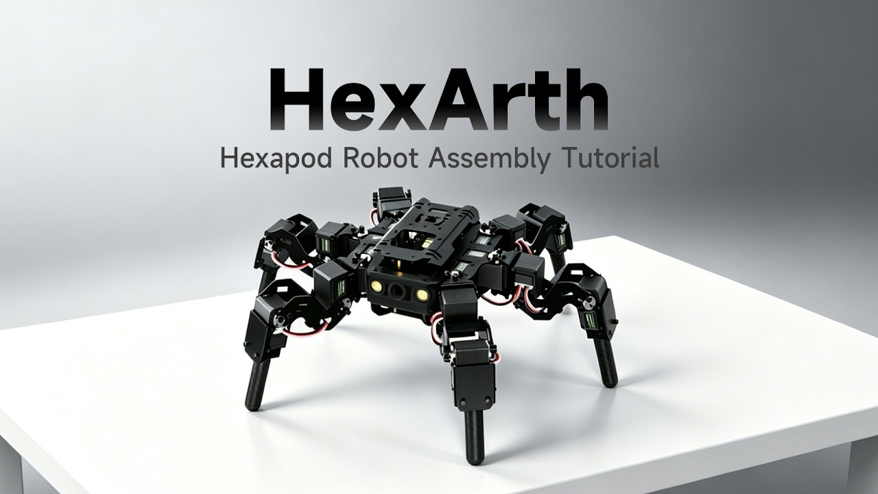 HexArth Assembly Tutorial | 18-DOF Bionic Hexapod Robot with ESP32# ...