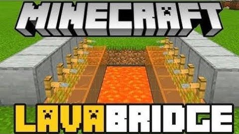 How to make automatic lava bridge in Minecraft 1.19 | Minecraft gameplay