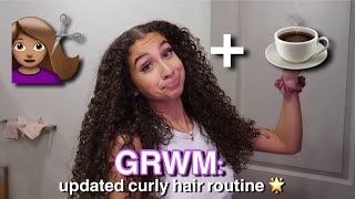 GRWM: How I Style my Curly Hair + Spilling ☕️ + Answering Questions | ft. As I Am