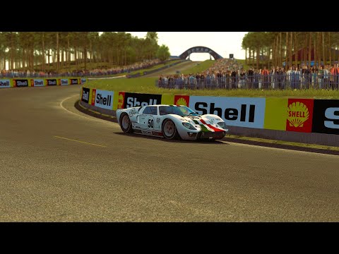 Assetto Corsa - Ford GT40 MK2 - Qualifying at Le Mans [THR] - triple screen pov