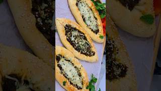 Turkish pizza recipe link??turkishpide shorts fazatkitchen viral