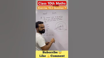 Exercise 10.2 Question 7 | Class 10th Maths | By Hirdesh Sir
