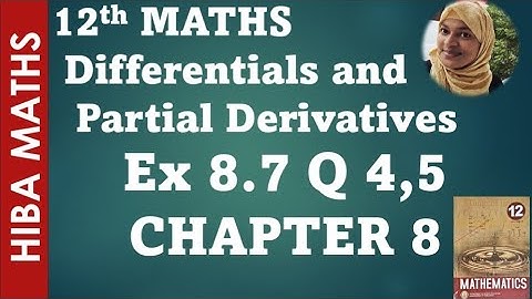 12th maths chapter 8 exercise 8.7 question 4,5 tn syllabus hiba maths