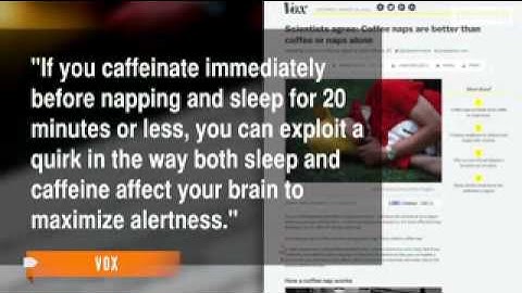 Coffee Then Napping: The (New) Key To Alertness