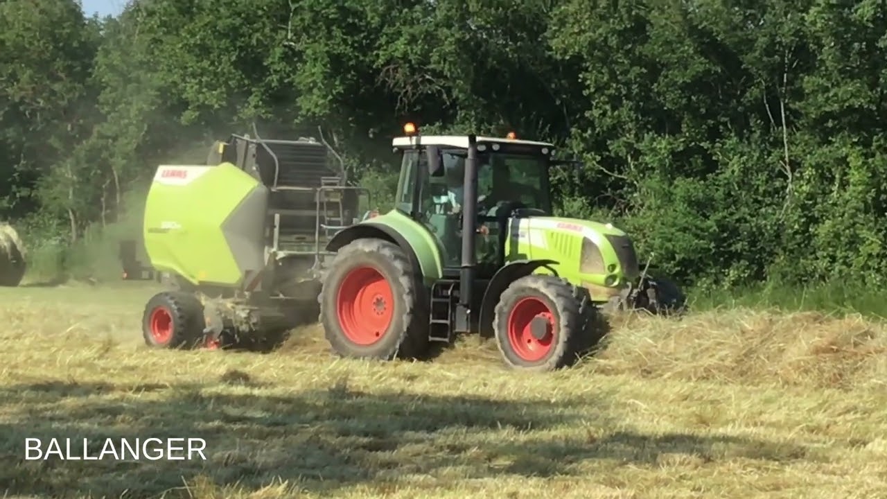 Mise en route d'une presse à balles rondes Variant 580 RF CLAAS