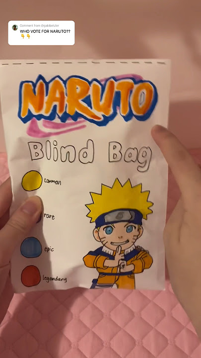 naruto blind bag 🍜 #anime #naruto #blindbag #craft #diy #papercraft #asmr #papersquishy #diycrafts