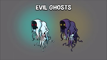 evil ghost 2d animated game asset