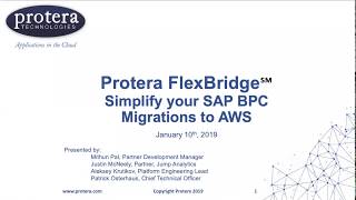 Protera FlexBridge℠: Simplify your SAP BPC Migrations to AWS