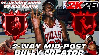 BEST BUILD NBA 2K26: NEW 6'6 2-WAY MID-POST BULLY CREATOR DEMIGOD! The BEST GUARD BUILD NBA 2K26!
