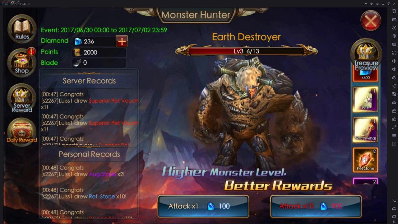 Legacy Of Discord : Furious Wings - Pet Hunter Event