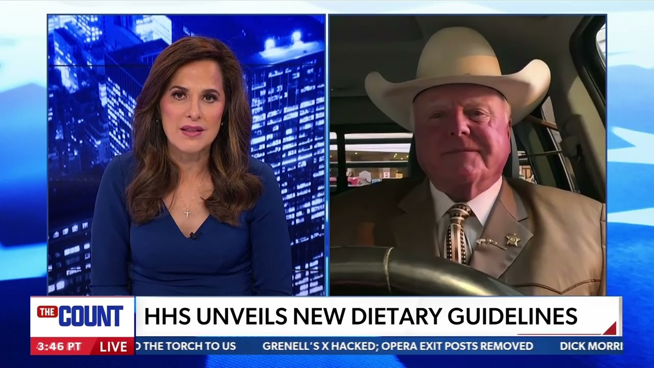 Commissioner Sid Miller joins NewsMax to Champion Healthy Nutrition