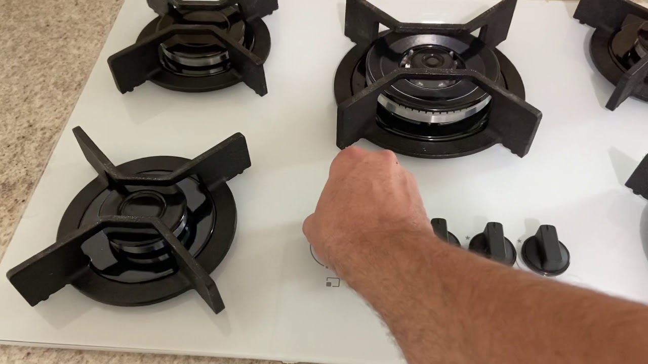 Cooktop Fischer Infinity 5 bocas Vidro Branco lançamento! Após o