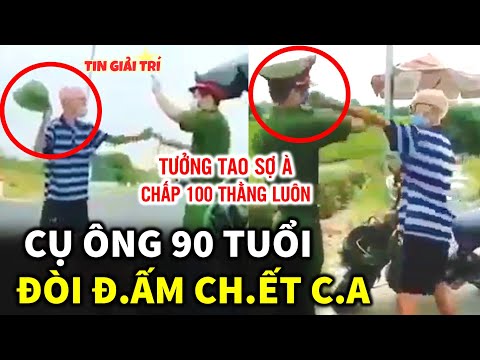 Lại thêm Cụ Ông 90 tuổi HU.NG H.ĂN đa'nh đâ'm Công An khi ra đường ko cần thiết