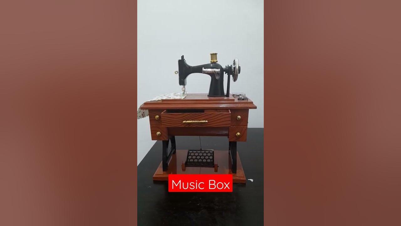 Old Fashioned Sewing Machine Music Box