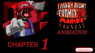 FNF VS MARIO MADNESS ANIMATION (ITS-A-ME-)(STARMAN SLAUGHTER)(CHAPTER 1)