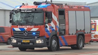 Prio 1 TS 17-4932 / A1 Ambu 17-142 18-871 met &#39;spoed&#39; tijdens de Hoofdklasse in Stellendam