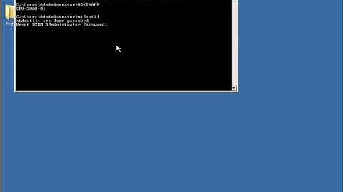 04 Reset Domain Services Restore Mode  DSRM Password