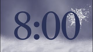 8 Minute Calm Snow Timer (Bass Alarm at End)