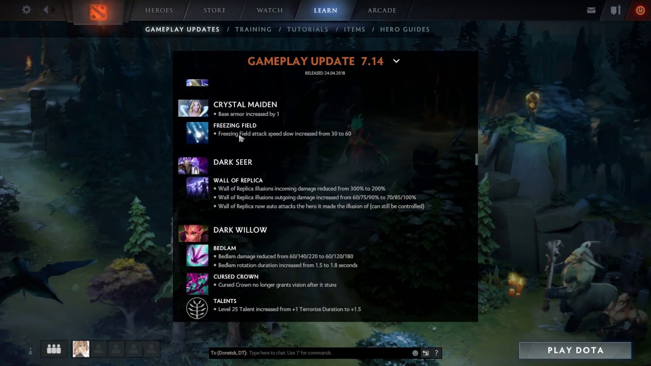 Обзор патча 7.14 советы по патчу в конце видео