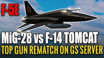 DCS World | F-5E (MiG-28) vs F-14 Tomcat fake Russian vs American TOPGUN rematch?