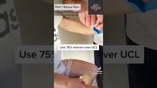UCL Injury taping at the elbow! Quick and easy 💪🔥 #pain #ucl #brockpurdy #elbowpain
