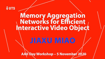 Jiaxu Miao, Memory Aggregation Networks for Efficient Interactive Video Object Segmentation