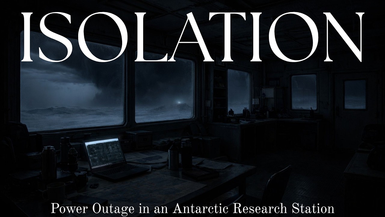 DARK SCREEN - ALONE IN AN ANTARCTIC STATION | 10 HOURS |