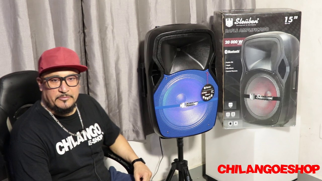 BAFLE AMPLIFICADO STEUBEN R11579003 AZUL CHILANGOESHOP - YouTube