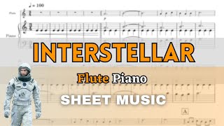 Zimmer - Interstellar (Main Title) | Flute and Piano (Sheet Music/Full Score)