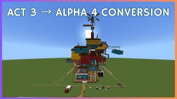 Minecraft Tutorial: How To Make Hello Neighbor Alpha 4! (Act 3 Conversion)