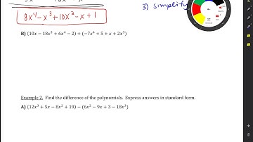 4.2 Adding and Subtracting Polynomials