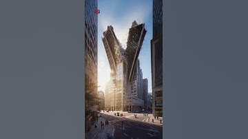 City Tower Folds Like Paper 😮 | Unreal AI Collapse Simulation #uzrai #buildingcollapse