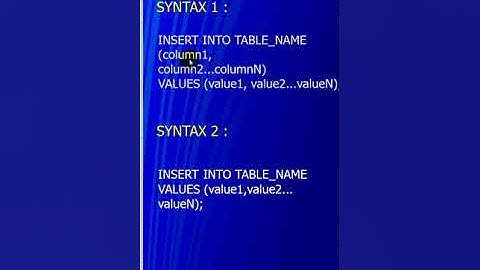 SQL INSERT INTO Statement - SQL Server Training in Chennai - kaashiv infotech chennai reviews