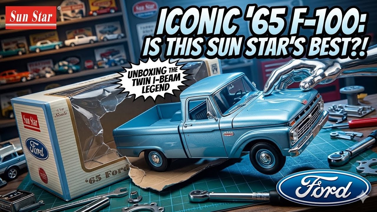 1965 Ford F-100 Twin I Beam 1:18 Scale By Sun Star Models Unboxing