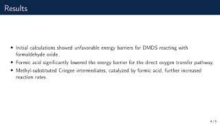 Dimethyl disulfide reaction with Criegee intermediates