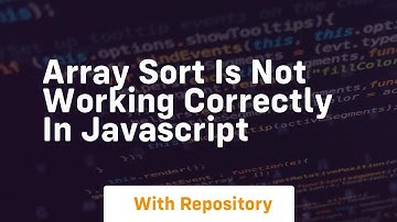 array sort is not working correctly in javascript