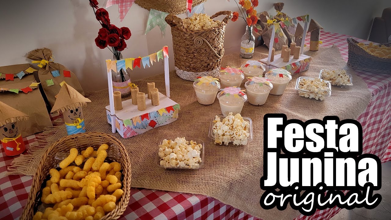 Festa Junina super original / Decoração completa sem gastar quase nada  / DIY